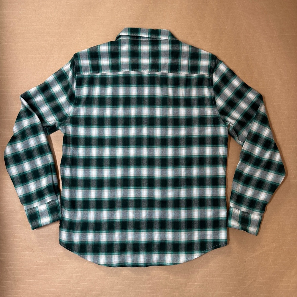 Fair Harbor Green Plaid Men's Shirt Sz M - Picture 5 of 5